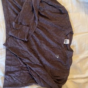 Gymshark long sleeve purple crop top